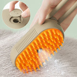 3-in-1 Electric Steam Pet Brush for Dogs & Cats