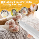 LED Dog Paw Trimmer – Quiet, Cordless, Waterproof