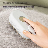3-in-1 Electric Steam Pet Brush for Dogs & Cats