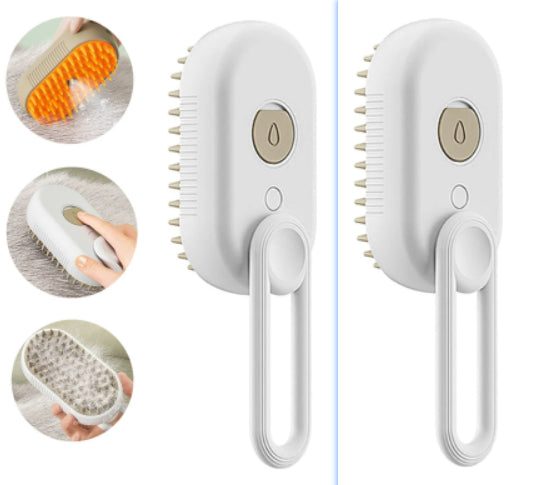 3-in-1 Electric Steam Pet Brush for Dogs & Cats